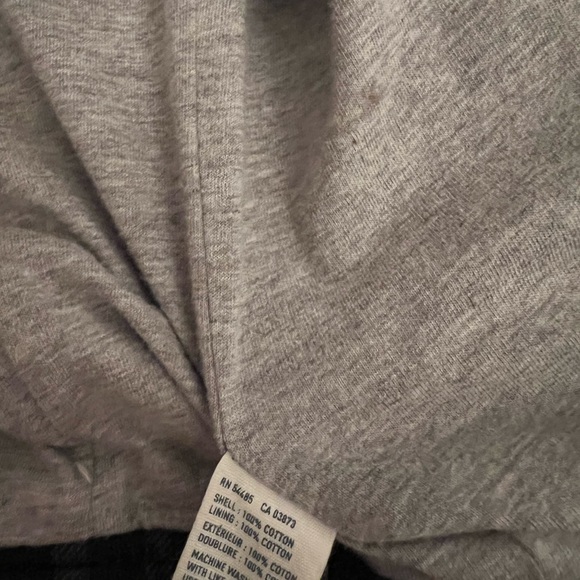 American Eagle Outfitters Grey Plaid Moto Style Zip up Jacket Small - Picture 9 of 10